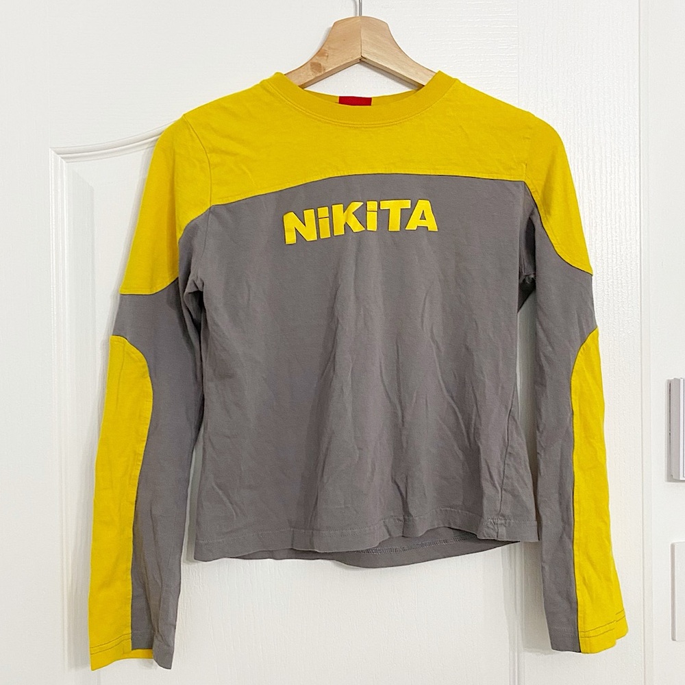 3/30$🤍 NIKITA | Colour-block semi cropped longsleeve
